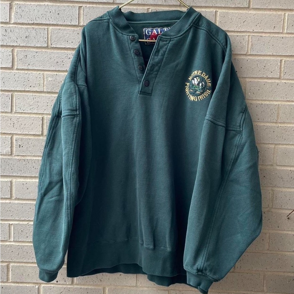 Notre Dame Fighting Irish Button Up Crew Neck